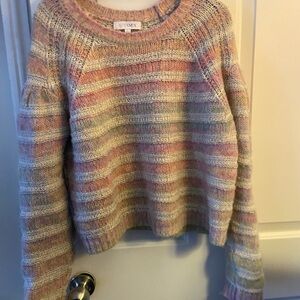 Women's Wool Multicolor Striped Sweater